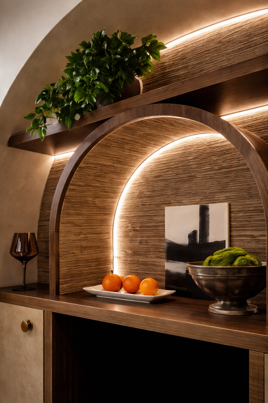 Application image for the top bending Neon strip light