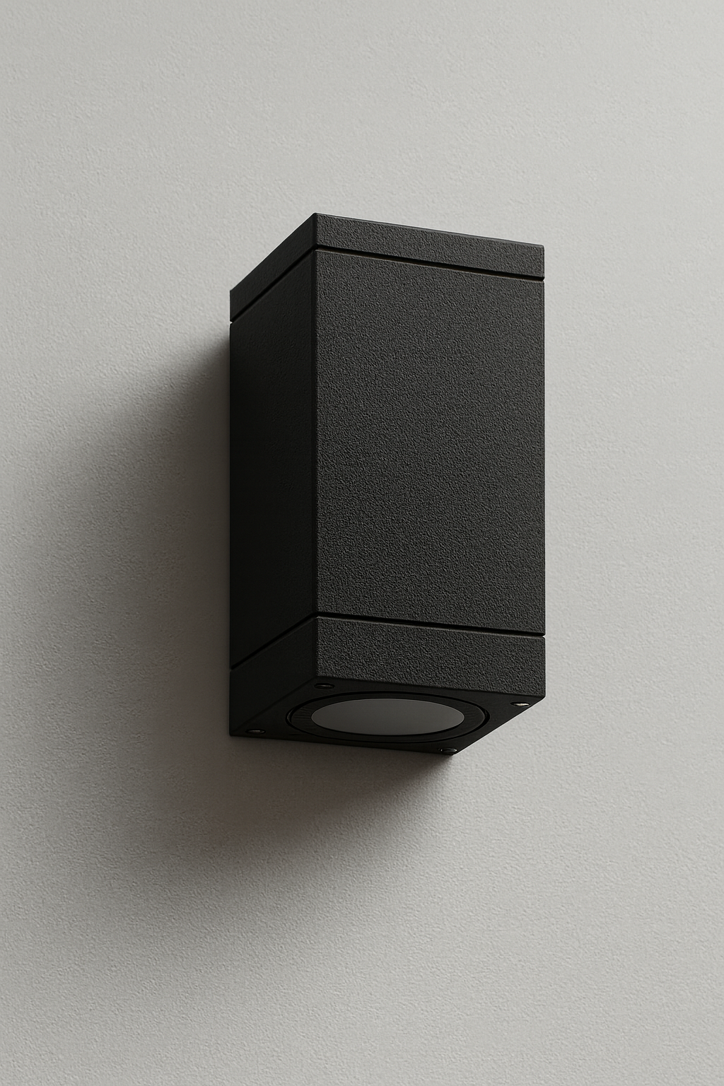 Square wall-mounted light fixture with GU10 Base lamp