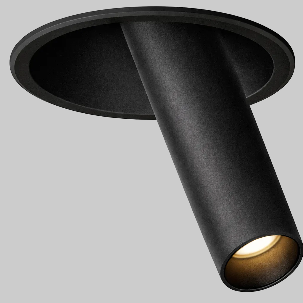 Black Recessed ceiling light fixture
