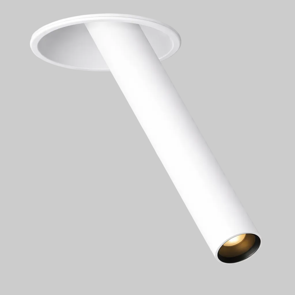 White Recessed ceiling light fixture