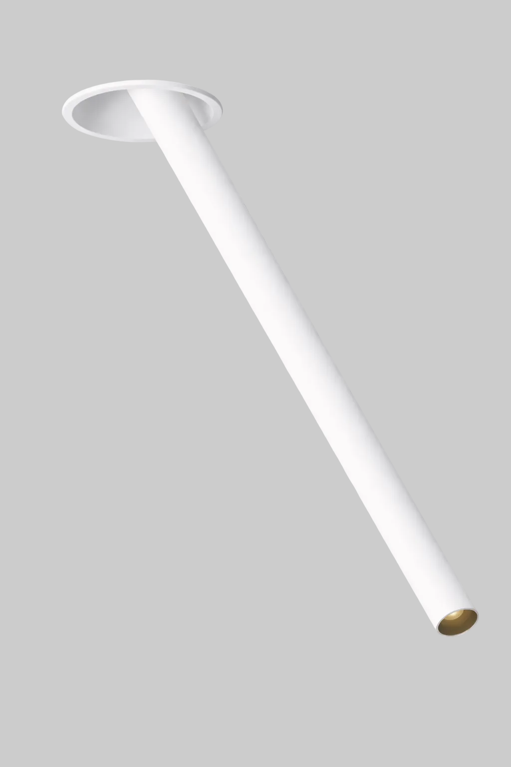 White Recessed ceiling light fixture