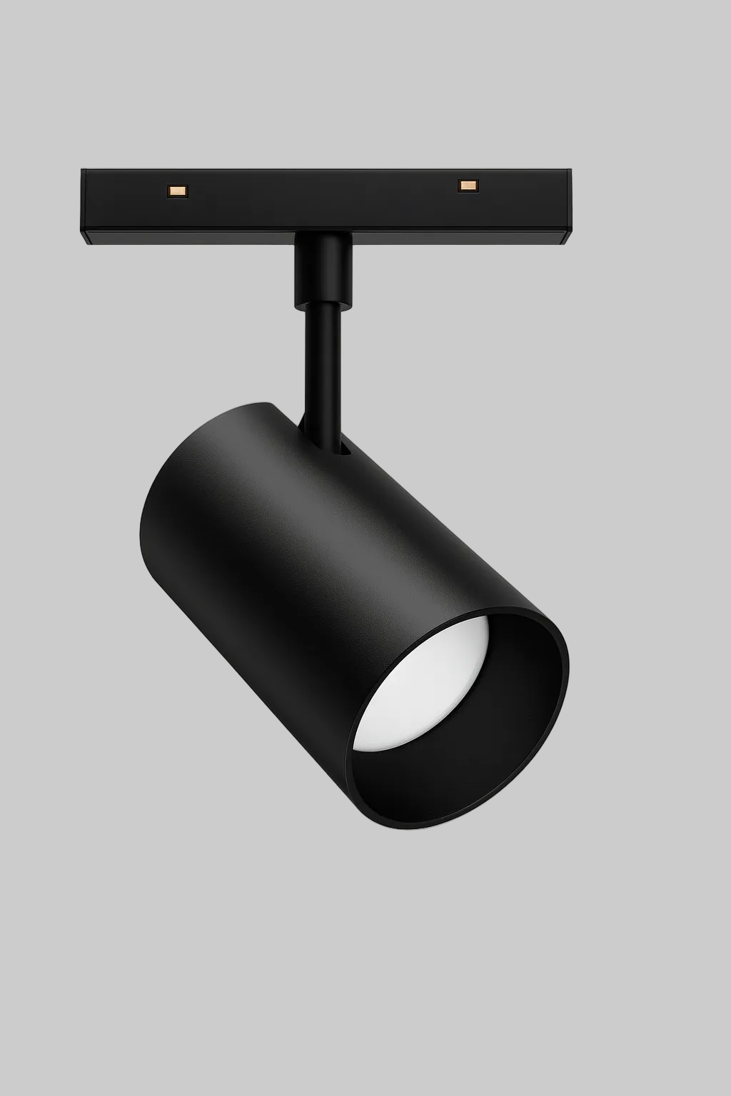 Black spotlight fixture for track system