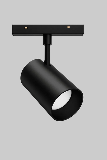 Black spotlight fixture for track system