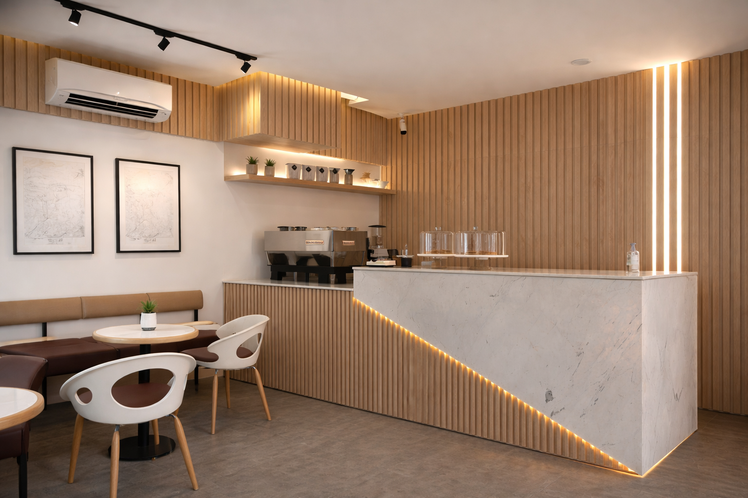 Shelves Cafe Lighting at Sharjah UAE