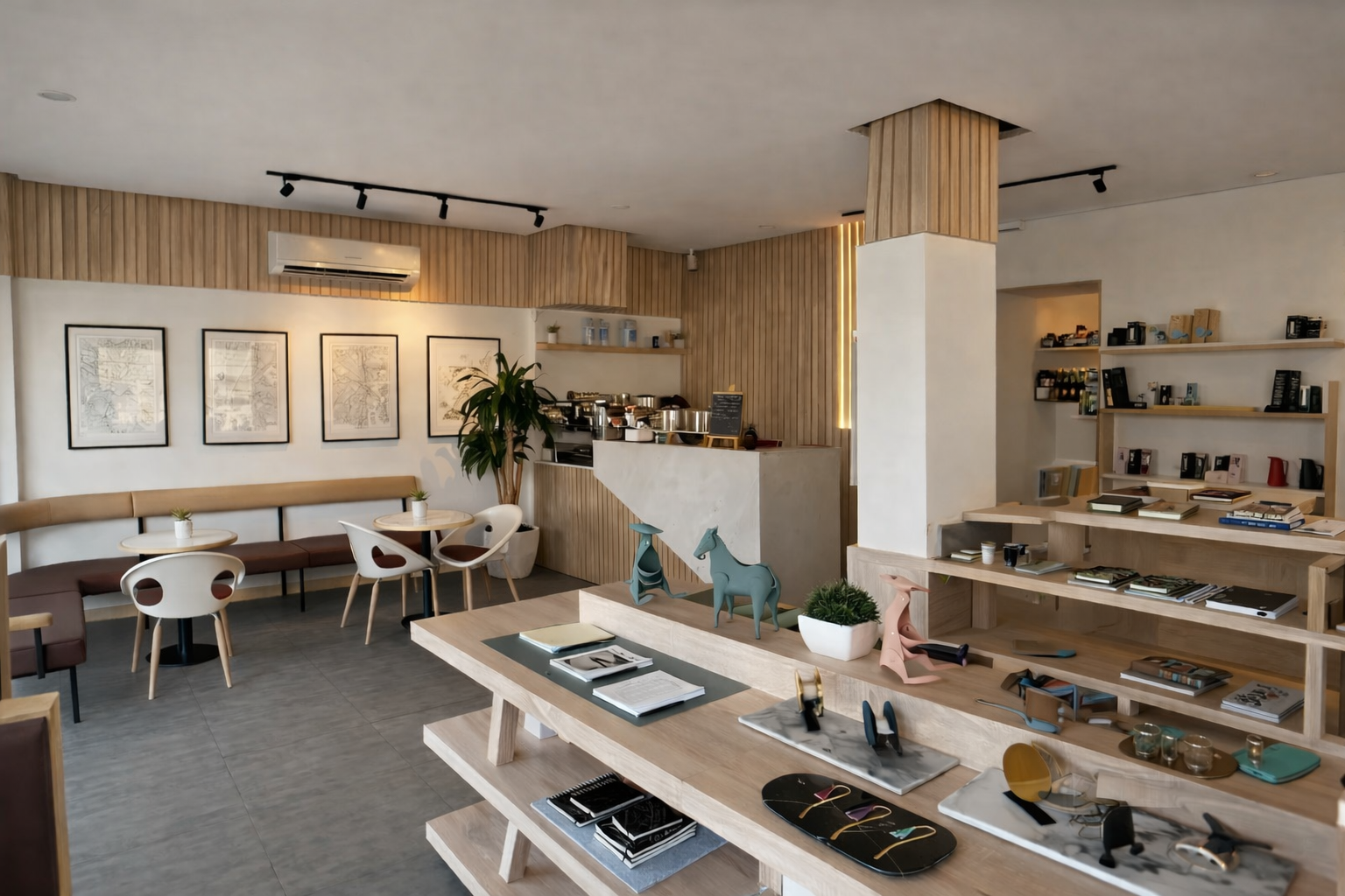 Shelves Cafe Lighting at Sharjah UAE