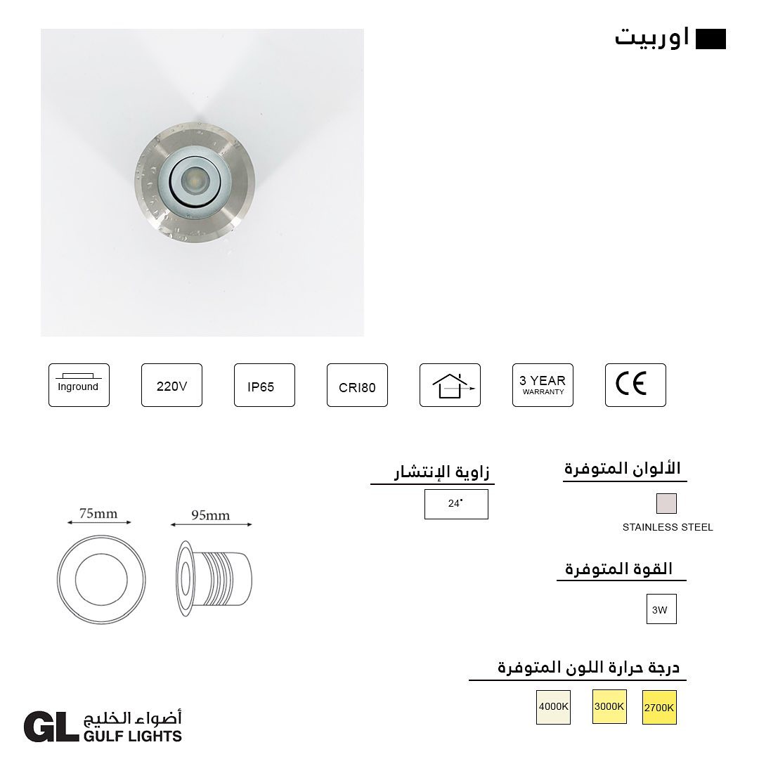 Orbit - Adjustable Inground Light