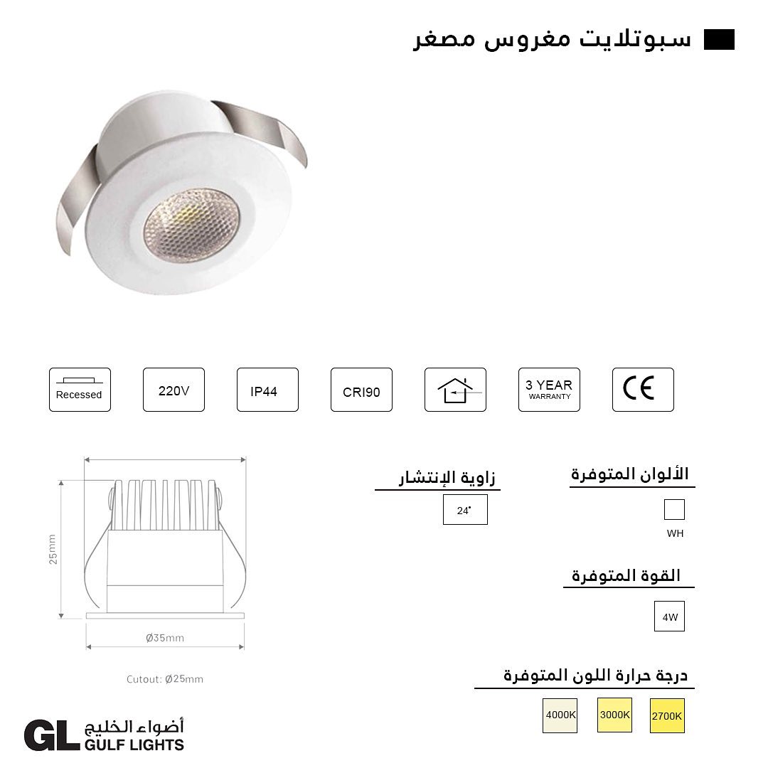 NIche - Mini Recessed Led Spotlight