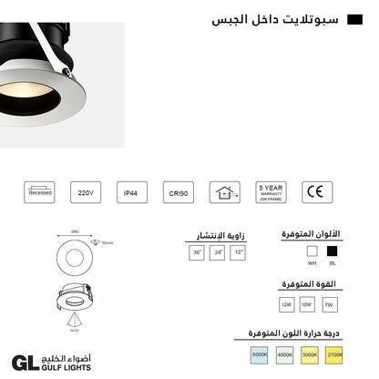 Laser - Anti Glare Spot Light