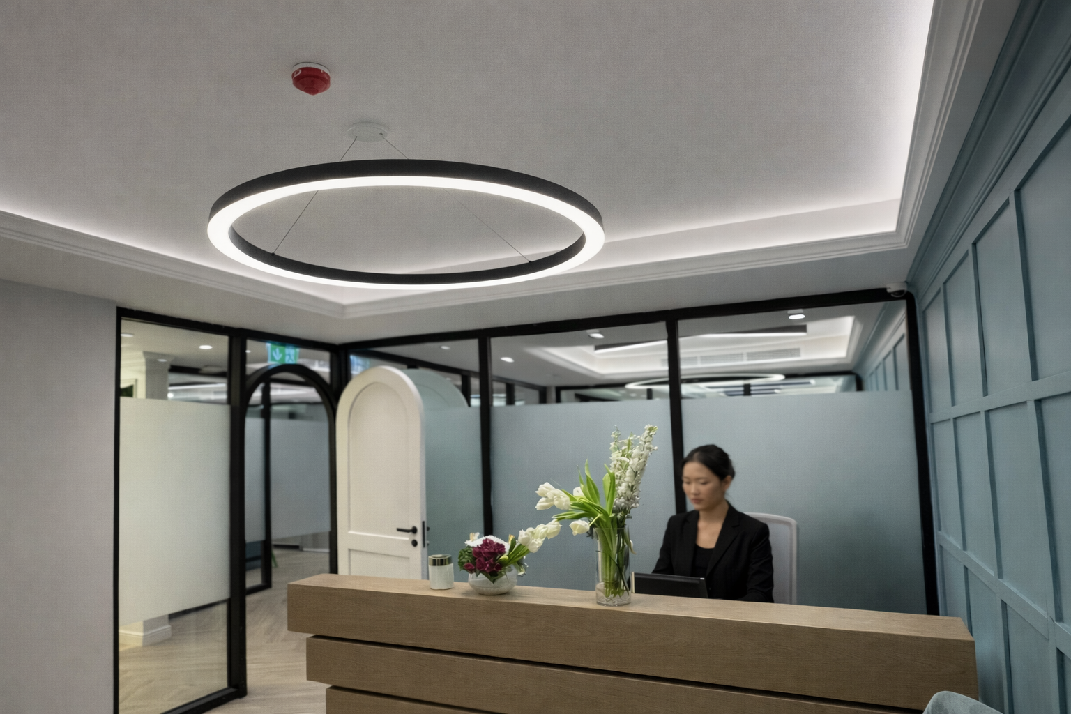 Sultan Bin Ali Al Owais Real Estate HQ lighting at Sharjah UAE