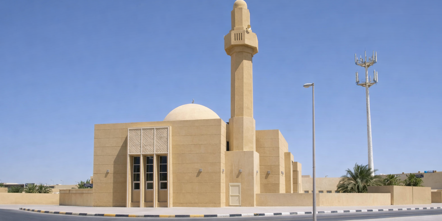Al nurayn mosque lighting project in sharjah