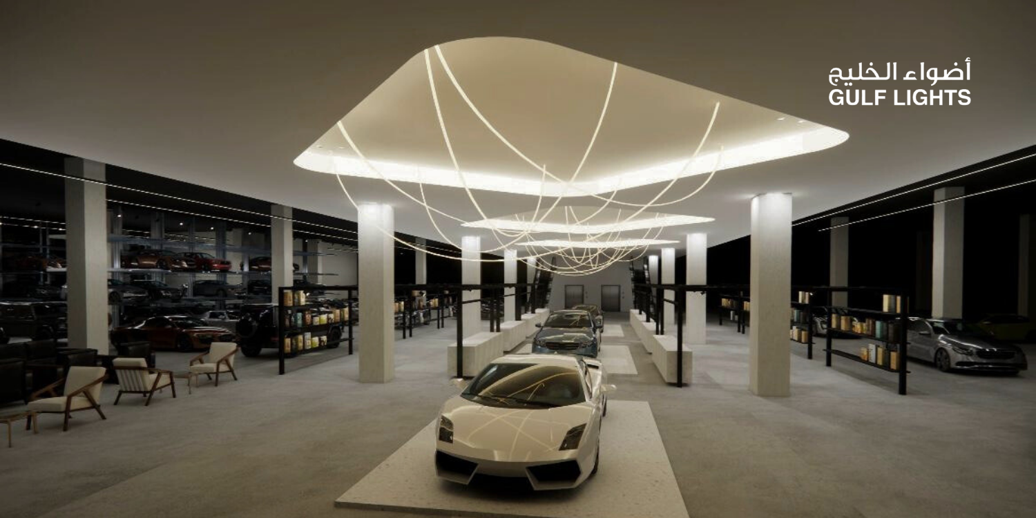 The stables lighting at Abu Dhabi, UAE
