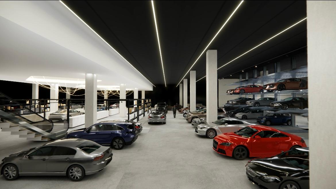 The stables lighting at Abu Dhabi, UAE