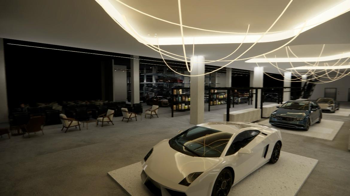 The stables lighting at Abu Dhabi, UAE