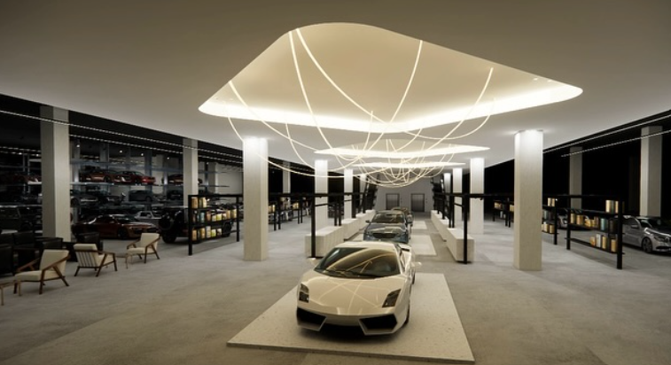 The stables lighting at Abu Dhabi, UAE