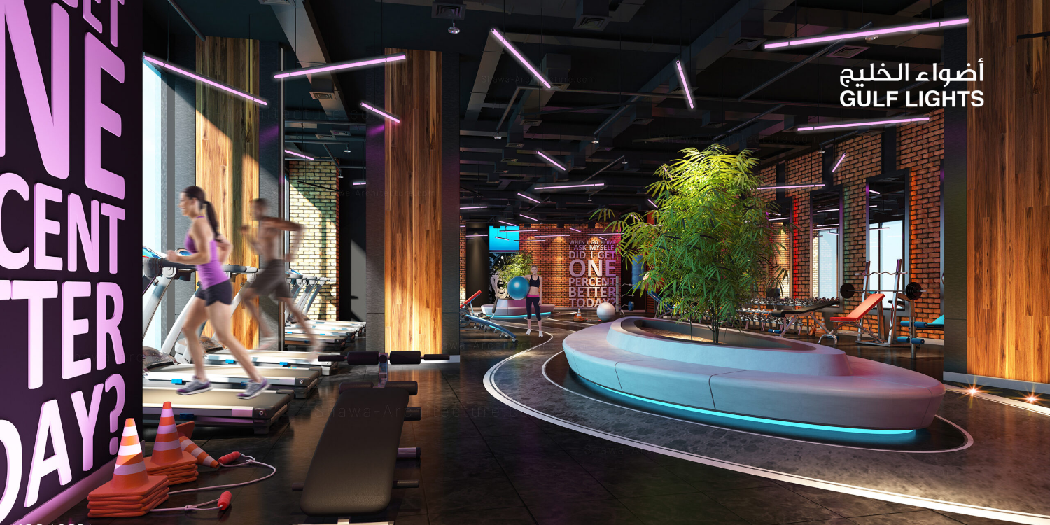 Tiger Gym Lighting at Dubai, UAE