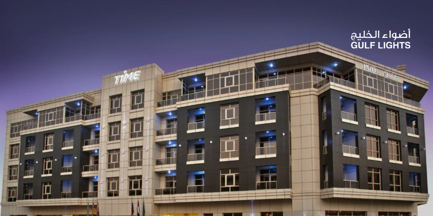 Time grand plaza hotel lighting at Dubai UAE