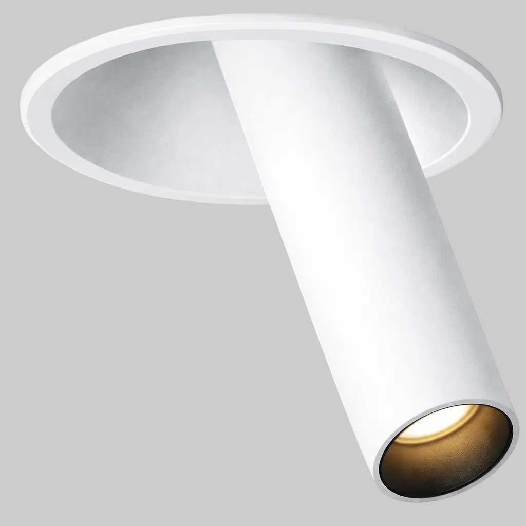 White Recessed ceiling light fixture