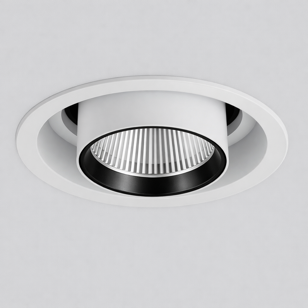 White recessed spot light 