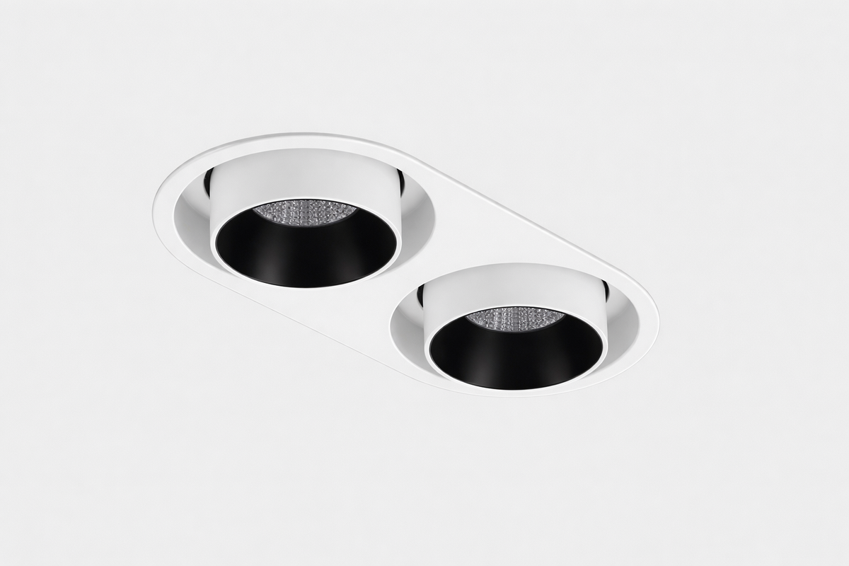 white recessed spotlight 