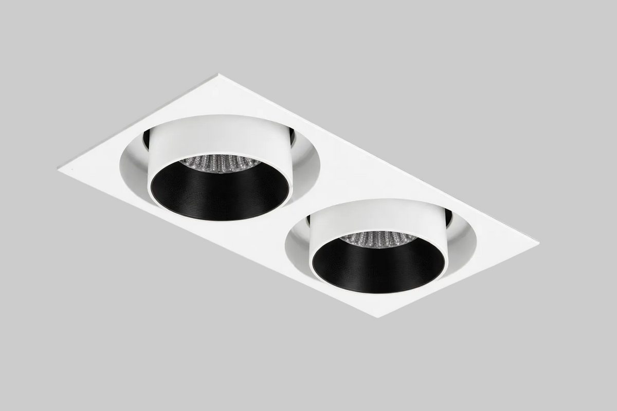 White recessed spotlight