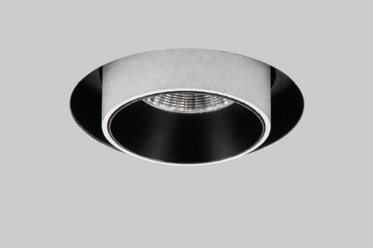 White round recessed trimless spotlight