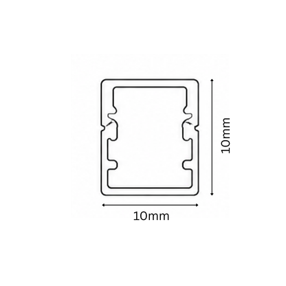 1010 Aluminum profile dimension