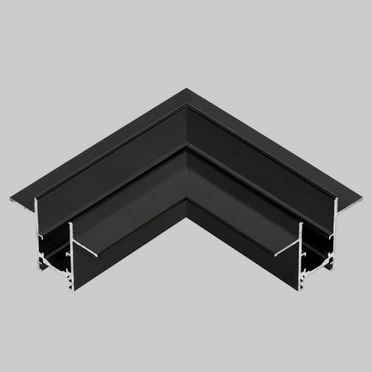 Recessed pre-bury Horizontal Corner Connector for the track light