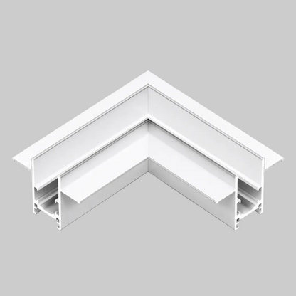 Recessed pre-bury Horizontal Corner Connector for the track light
