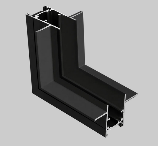 Recessed pre-bury Vertical Corner Connector for the track light