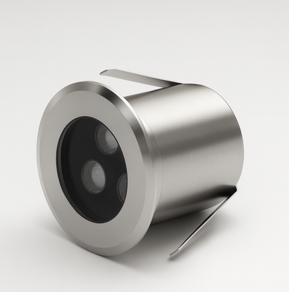 Metallicrecessed inground uplight with COB/SMD base lamp