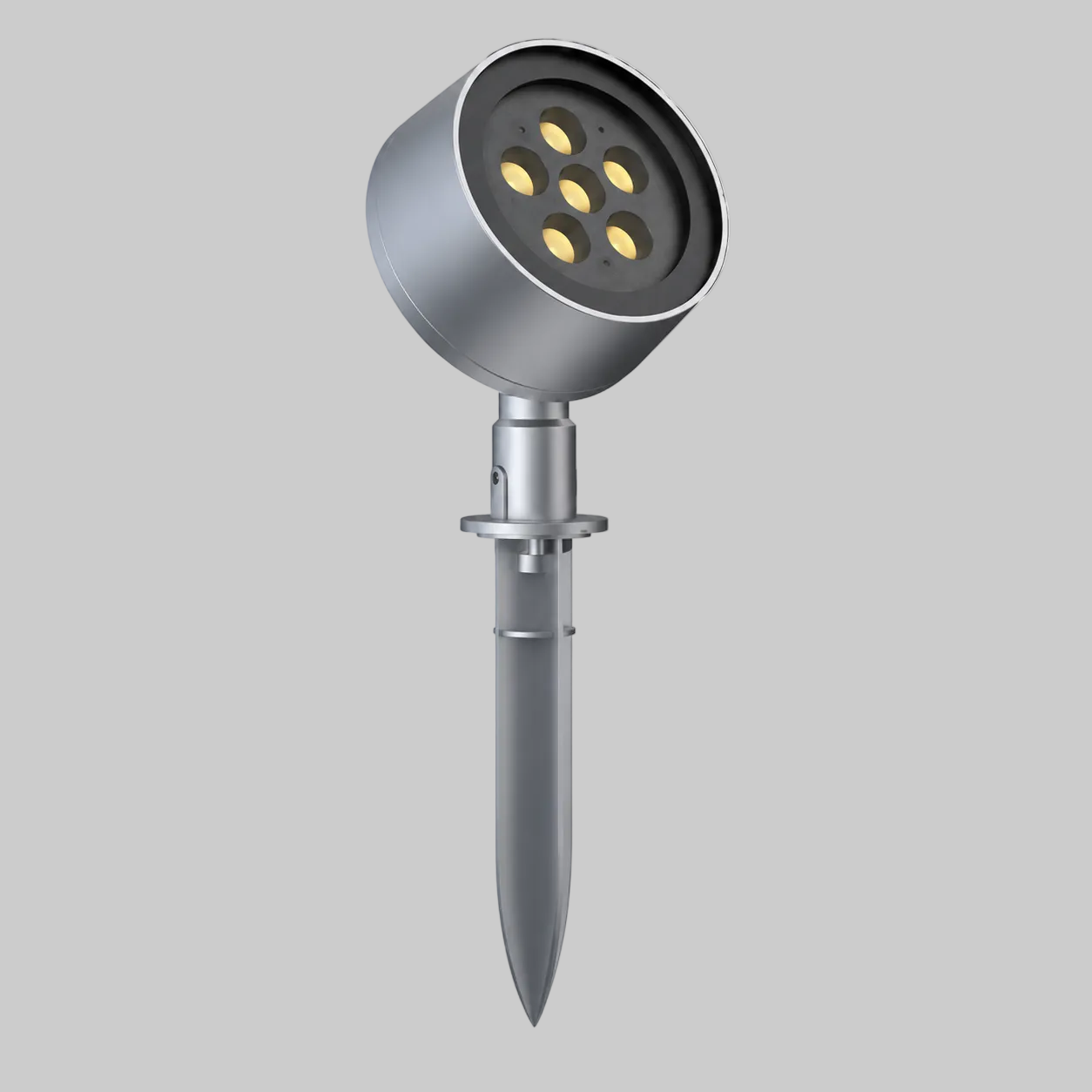 LED landscape spike light fixture with COB lamp source 