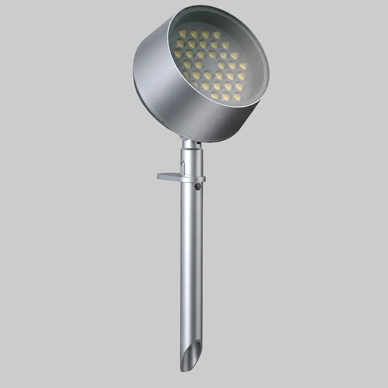 LED landscape spike light fixture with COB lamp source 