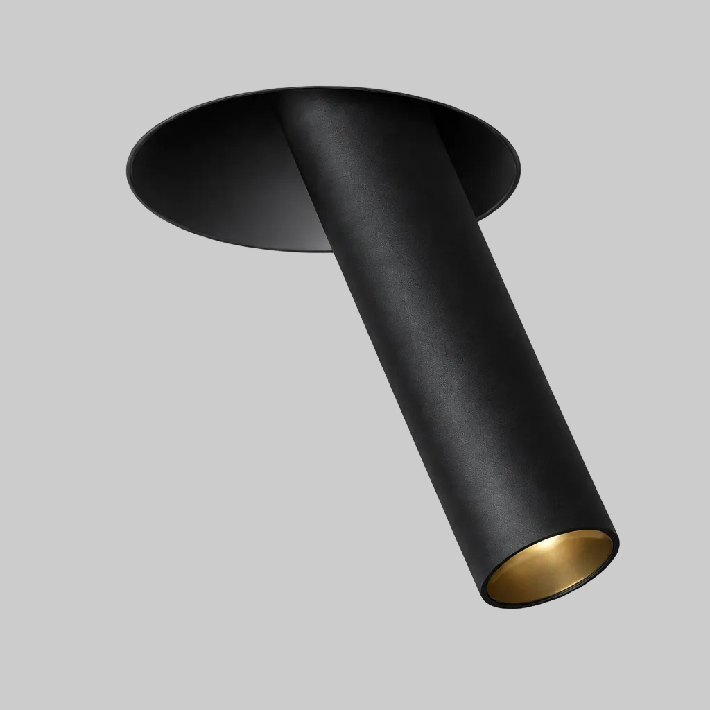 Black Recessed ceiling light fixture
