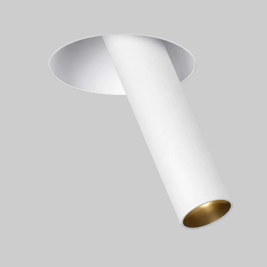 White Recessed ceiling light fixture