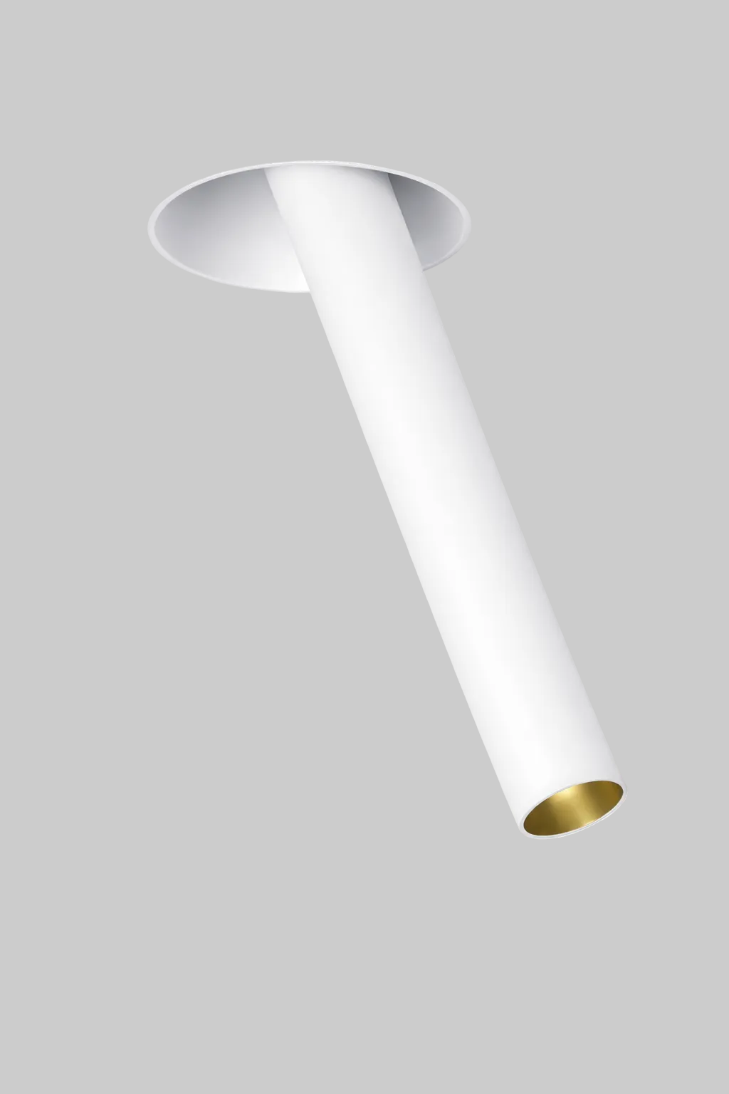 White Recessed ceiling light fixture