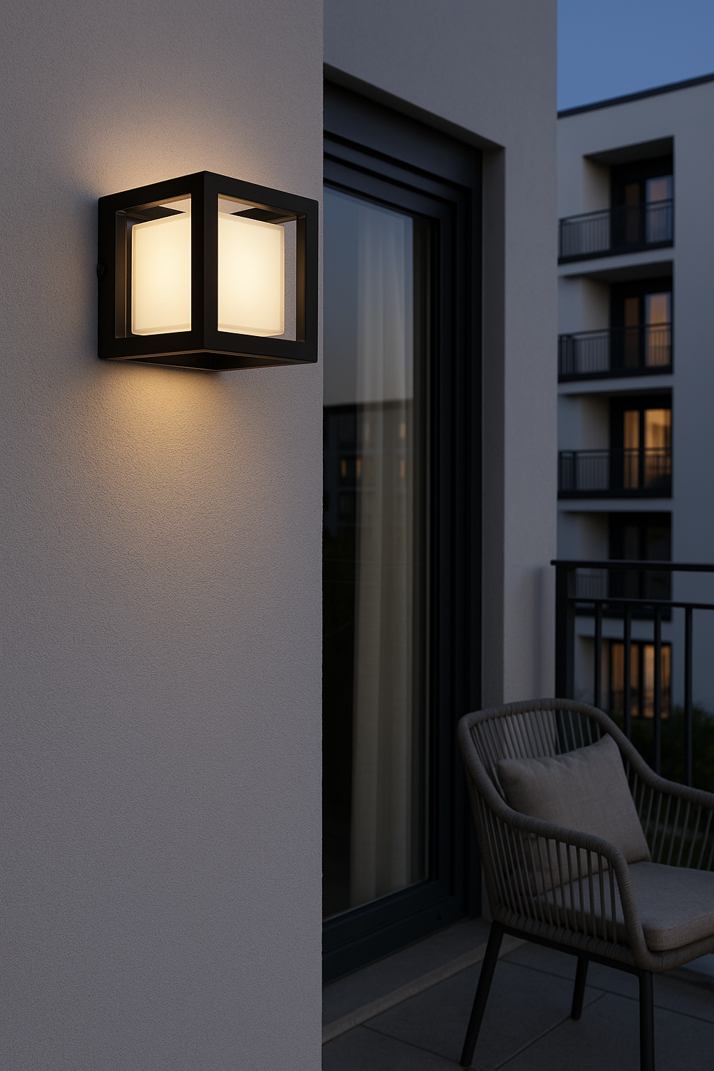 Application image of the mounted wall light 