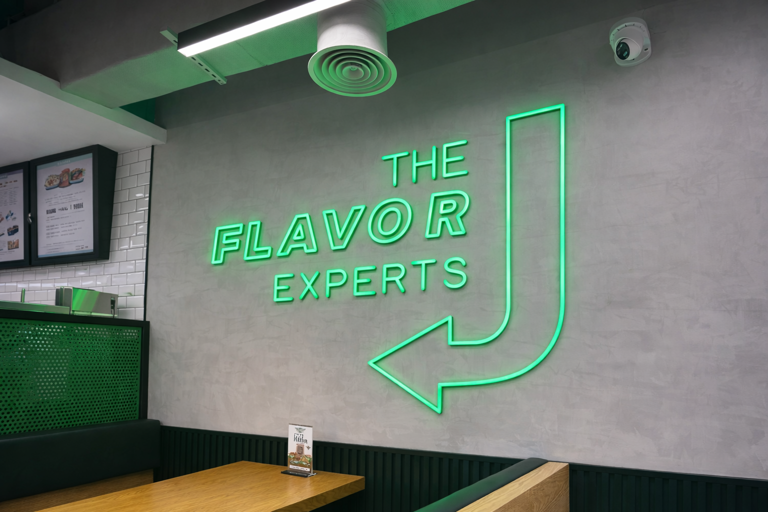 Wingstop cafe lighting at RAK, UAE