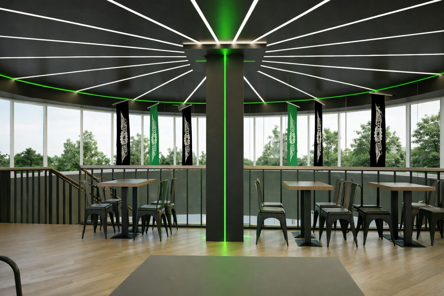 Wingstop Lighting at Al Ain, UAE