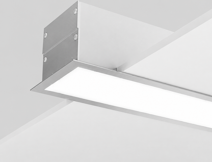 Recessed aluminum profile 