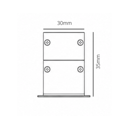 Recessed aluminum profile dimension 