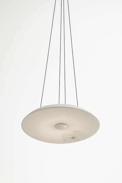 Pendant light fixture with D base lamp