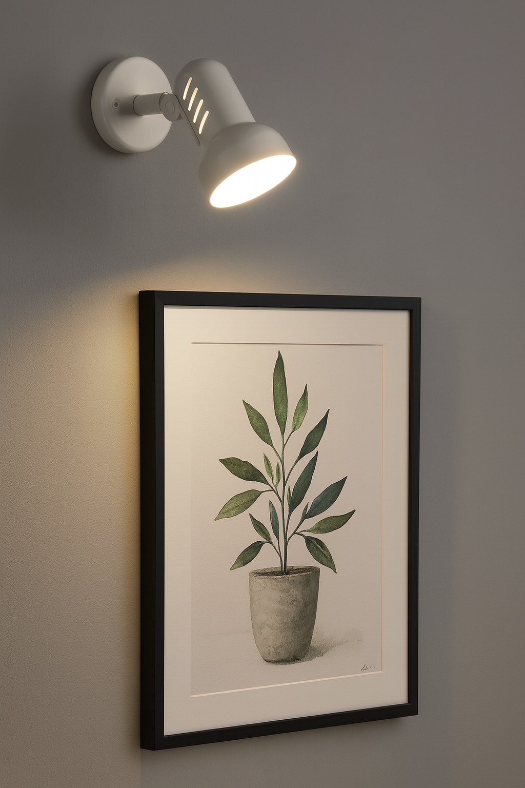 Application image for the wall mounted spot light 