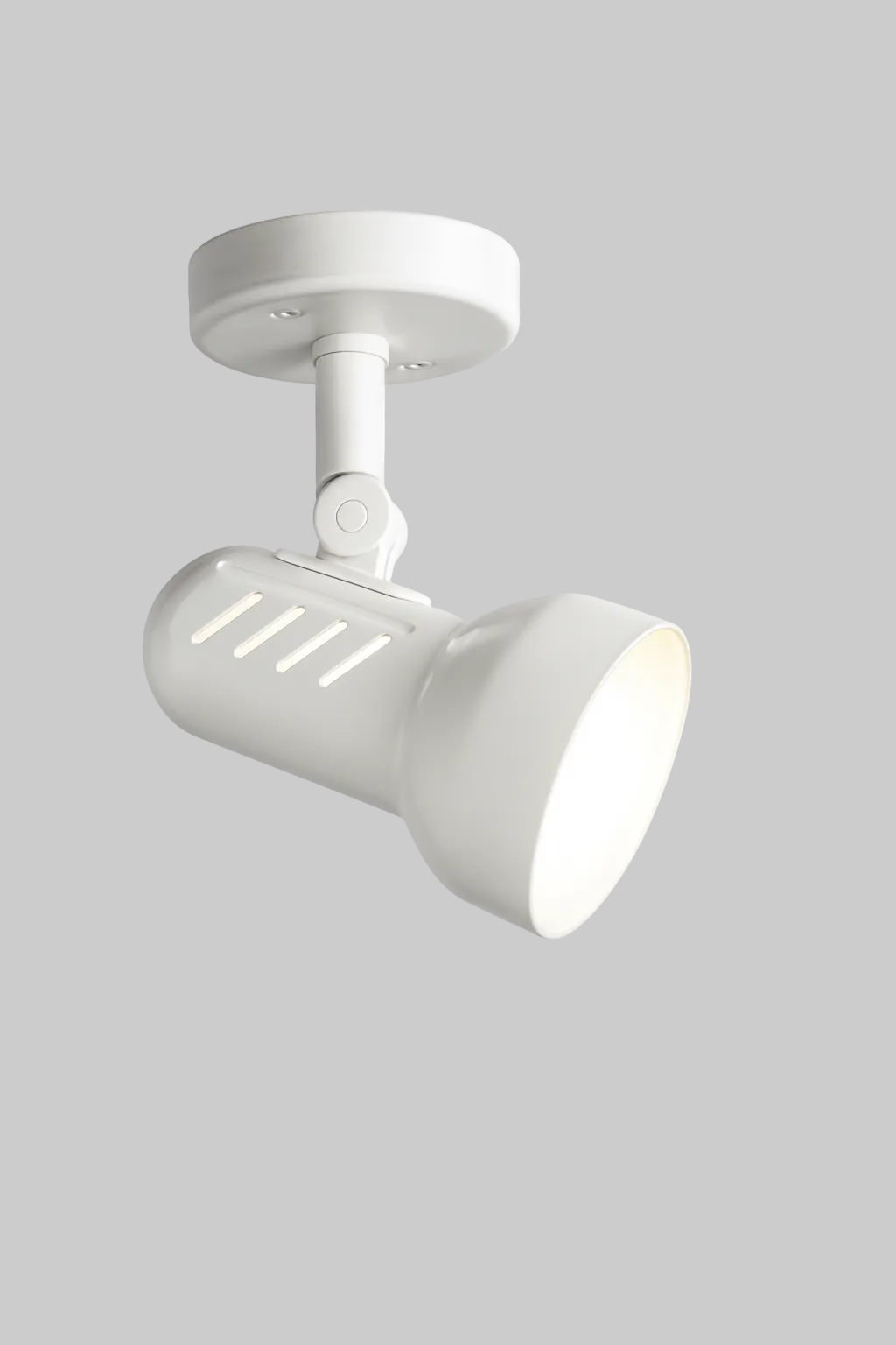 Wall mounted spotlight fixture with E27 base lamp