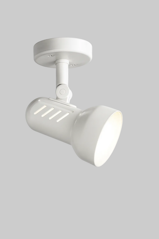 Wall mounted spotlight fixture with E27 base lamp