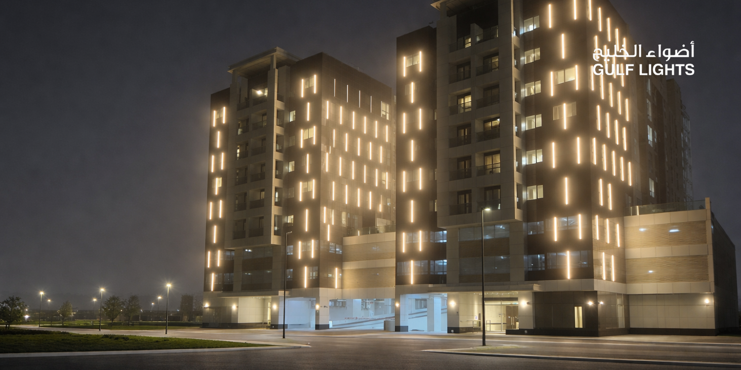 Al zomorada tower lighting at Dubai, UAE