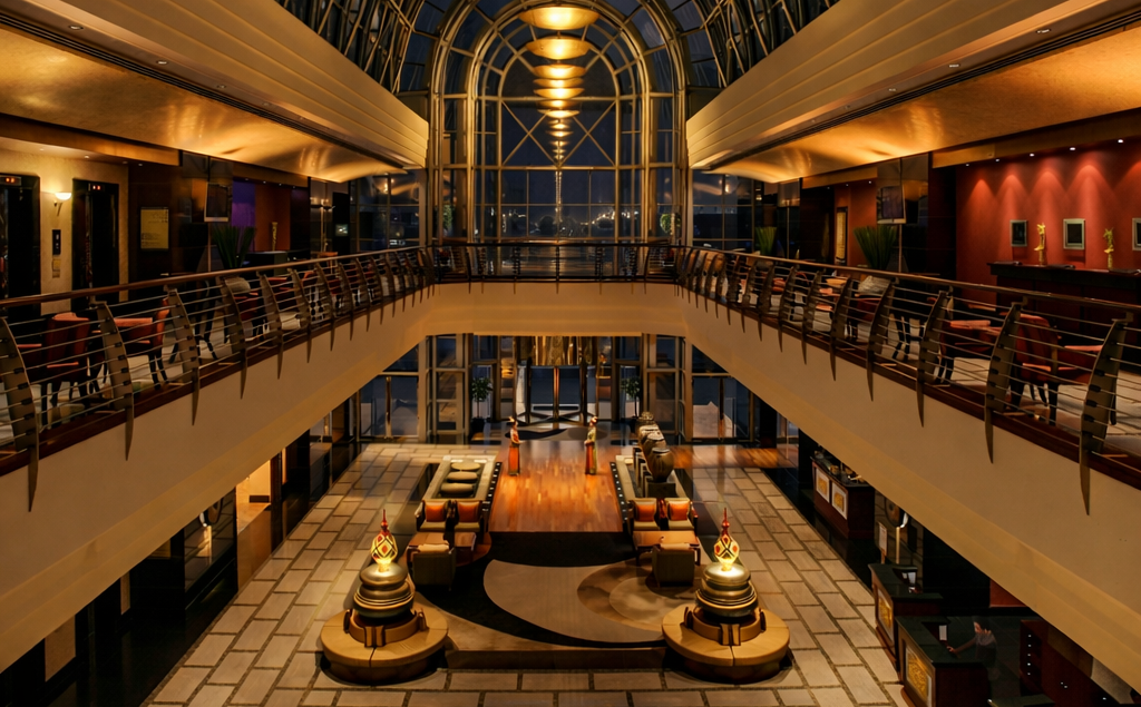 Dusit Thani Lighting at Sheikh Zayed Rd Dubai UAE