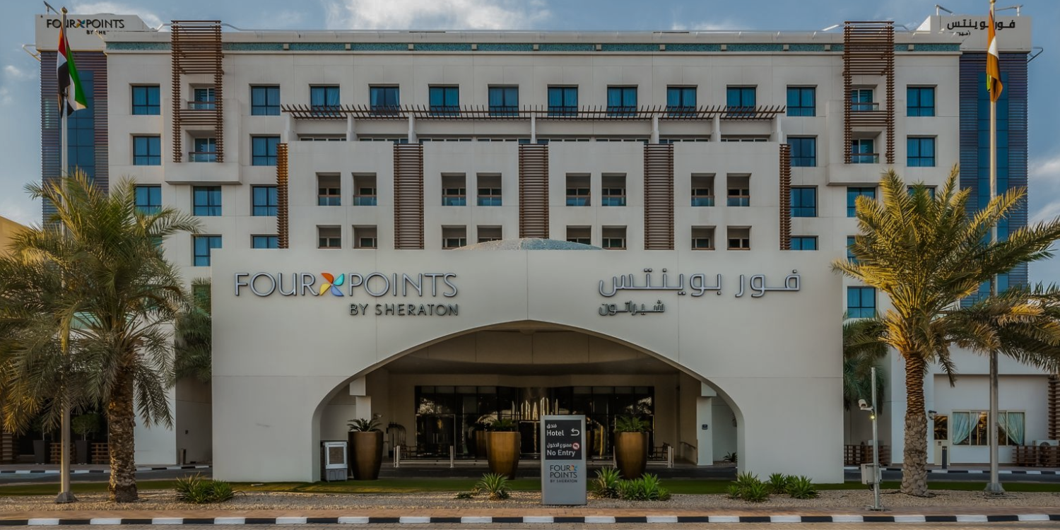 Facade and landscape lighting at Four Points by Sheraton, Al Ain, UAE