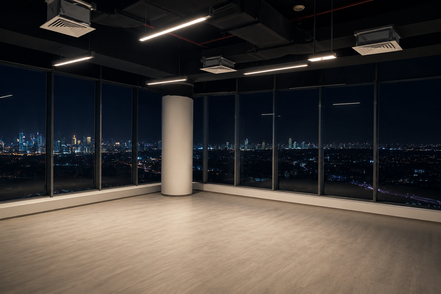I Rise tower lighting Barsha, Dubai, UAE